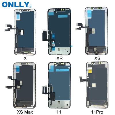 China high brightness & High Saturation ONLLY Incell TFT LCD OEM For iPhone X XR XS XS 11 Max Pro LCD Display Touch Screen With Soft Hard Digitizer Replacement OLED for sale