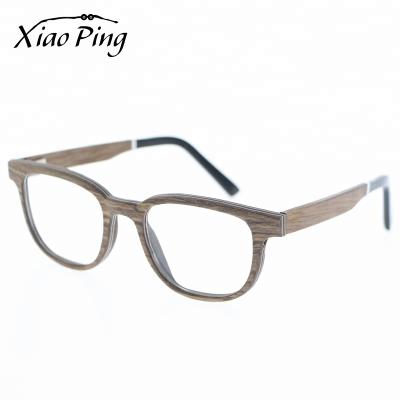 China For New Design Fancy Reading Glasses Walnut Glasses Wooden Eye Wear Optical Frames for sale