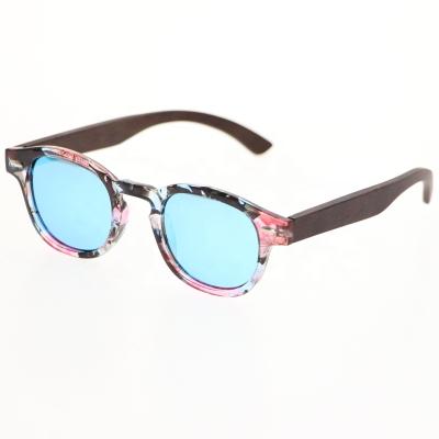 China Fashion Sunglasses Fashion Women Cat3 TAC Mirror Polarized Sun Glasses PC Frame Wooden Temple Sunglasses for sale