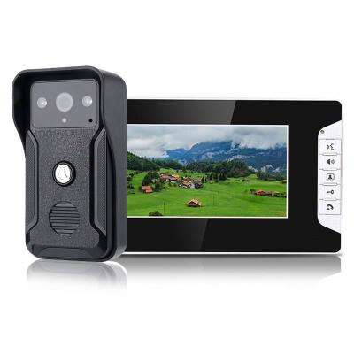 China Built-in Camera NIGHT VISION Aoshuotian 7 Inch 4 Wire Color Video Two Way Audio Door Phone with Doorbell Camera and Monitoring Memory Card Waterproof/Waterproof for sale