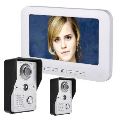 China 480*234*30 Aittda 7 Video Doorbell Camera Kit 2 Intercom Kit 2 Inch LCD Display Door Night Vision with IR-CUT HD 700TVL Camera for sale