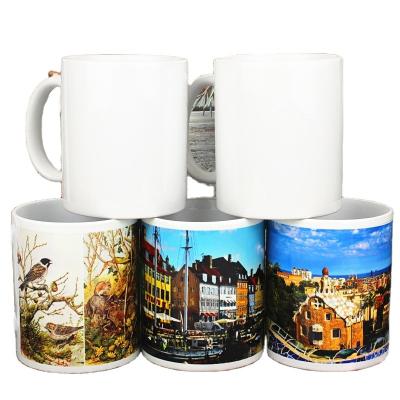 China Wholesale 11oz Sublimation Coffee Mug Stocked Empty Ceramic Mug for sale