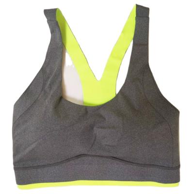 China Gray Breathable Hemp Casual Wear Women Sports Activity Gym Sports Wear Bra Plus Size Yoga Lingeries Women Sexy Underwear for sale