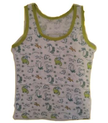 China 2022 New Style Printing Boys T-shirt Breathable Vest, All Over Cute Animals Printing Boy Top Tanks for sale