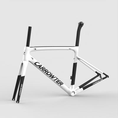 China Road Bikes CARROWTER CJH06 Disc Brake Road Carbon Fiber Frameset T1000 BB68/BB30/PF30 Speed ​​Bike Frame Racing Bicycle Custom Logo DPD Ship for sale