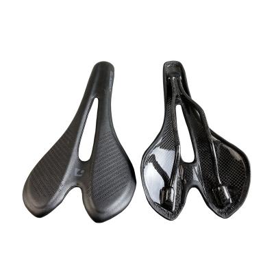 China Single 3K Matte Glossy Leather + Carbon MTB Road Bike CARROWTER Carbon Saddle Seat Bicycle 275*143mm for sale