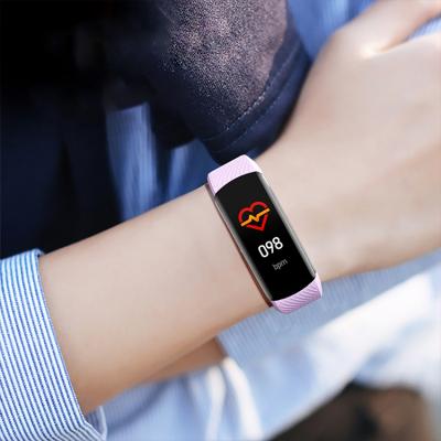 China Oxygen Monitor Smart Blood Watch Touch Screen Heart Rate Smart Bracelet Body Temperature Wristband Bracelet Wristband for sale