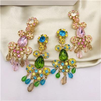 China FASHIONABLE banquet luxury elegant classical temperament unique Euramerican design color drop earrings for sale