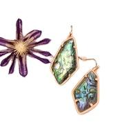 China FASHIONABLE fashion KS style irregular earrings abalone temperament series of European and American shellfish earrings for sale