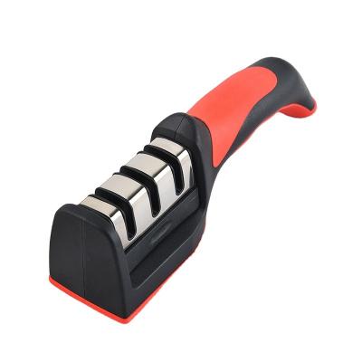 China Yangjiang Kitchen Knife Sharpener Mini Suction Cup Knife Sharpening Tool Portable Three-stage Viable Household Tool for sale