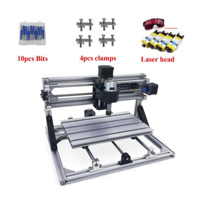 China Laser Engraving Mini DIY Cnc 3018pro 2418pro 1610pro Wood Laser Engraving Machine PCB Milling Laser Marking Power 15w 10w 7w 5.5w 3500mw 2500mw for sale