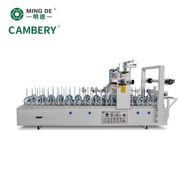 China Building Material Shops Customizable settings wood working cold glue pur profile wrapping machine for cabinets cold glue laminating machine for sale