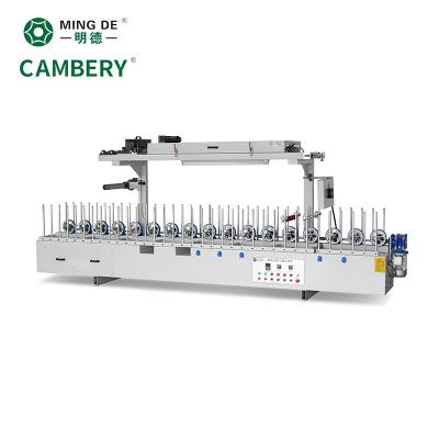 China Building Material Shops Energy efficient operation wood mdf profile wrapping machine cold glue for funature glue spray cold laminating machine for sale