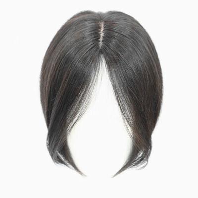 China Topper Natural Straight Human Hair Virgin Hair Piece 12A Grade Soft Smooth Thick Shedding Barely Toppers Lady Hairpiece For Women for sale