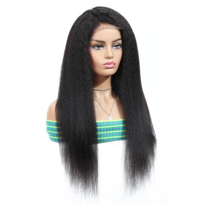 China Malaysian Body Wave Wig 150% 180% Density Yaki Wig Wholesale 100% Hair Vendor 100% Straight Lace Front Lace Wig Closure for sale