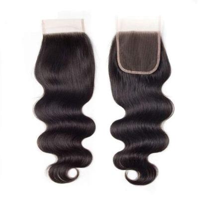 China Medium 4x4 5x5 6x6 7x7 HD Base Sheer Thin Straight Swiss Silk Skin Three Part Curly Straight Lace Top Closure With Bundles for sale