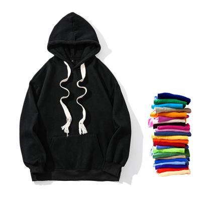 China High Quality Anti-Shrink Pullover 500gsm Terry Hoodies Drop Shoulder French Heavy Hoodie With Strings Oversized Men's Custom Hoodies for sale