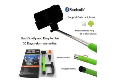 Chine La cosse verte de Selfie de téléphone portable, bâton Monopod 20-120CM de Handhleld Selfie a prolongé la longueur à vendre