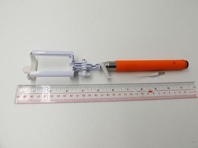 China Roter Miniportable justierbares Fokussierungsselfie Monopod für Handy zu verkaufen