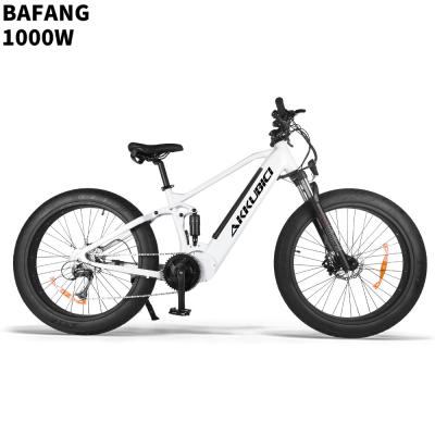 China Akkubici alloy 6061 mid fat full fat tire ebike 48v ebike 48v drive 1000w aluminum bike for sale