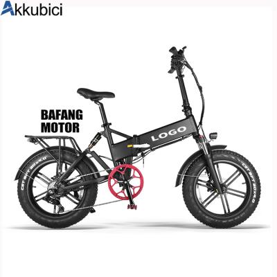 China Aluminum alloy Akkubici fat tire e bike men 250w 500w 750w china 2021 wholesale foldable electric snow bike electric bicycle for sale