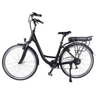 China EU Standard Top Selling 700c*38c Tire Adult Woman 250w Electric City Bike 36v Commuter Ebike With LCD Display for sale