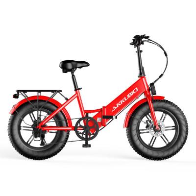 China Akkubici OEM 250W Electric Bicycles Akkubici Aluminum Alloy Motor Drive 20 zoll Fat Foldable Electric Rear Tire for sale