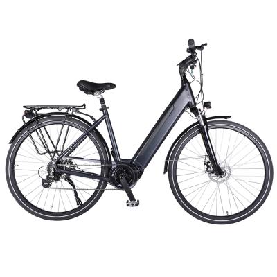 China Factory made 250w aluminum alloy 8 speed city e-bike/ebike/electric bicycle with lcd display and suspension front fork for sale