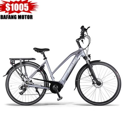 China Akkubici CE warehouse aluminum alloy mid bike bafang european e-bike torque sensor 28inch e-bike motor 250w for sale