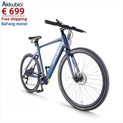 China free shipping Akkubici 36V 250w aluminum alloy road tire electric bike bafang electric bicycle 700C 28 motor drive 28 zoll city rear ebike for sale