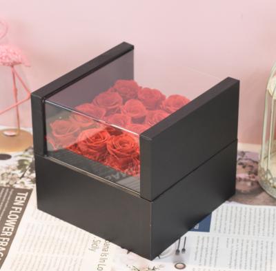 China Valentine Christmas Gift Preserved Rose Direct Flower Touch 2021 New Natural Plant In Gift Box for sale