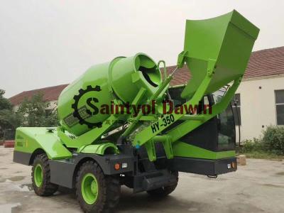 China Auto Self Loading Concrete Mixer Truck with PLC Weighing System for sale