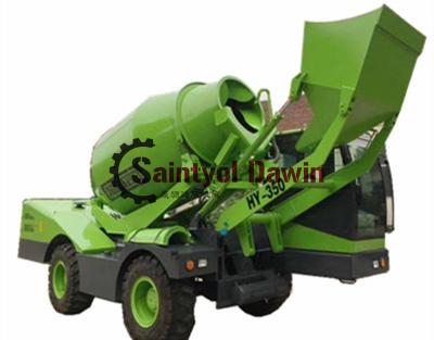 China 1.5 3.5 CBM Auto Self Loading Concrete Mixer Truck with PLC Weighing System for sale