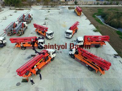 China 30m 33m 37m New Design HOWO Chassis Concrete Boom Pump Truck with Competitive Prices for sale