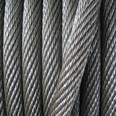 China Galvanized Steel Wire Lifting Rope 19x7 for sale