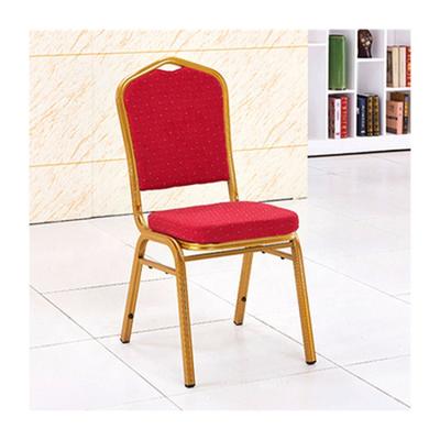 China Modern Design Hotel Wedding Leather / Dining Chair King Golden Chair Stackable Frabic Churches for sale