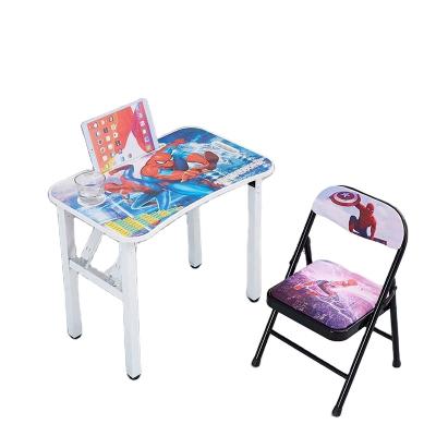 China Minimalist Baby Kindergarten Tables and Simple Folding Chairs and Tea Table Processing Custom Children's Study Tables and Chairs, for sale