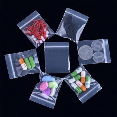 China Customized Printing Recyclable LDPE Clear Transparent Resealable Plastic Ziplock Bags Waterproof Pe Ziplock Bag With Sealing for sale