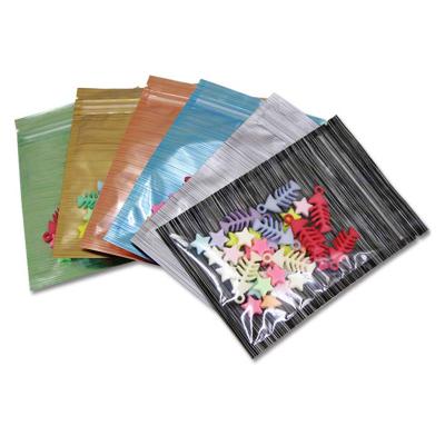 China Matte Smell Proof Aluminum Foil Recyclable Customized Colorful Printed Black Zipper Lock Zipper Bag for sale