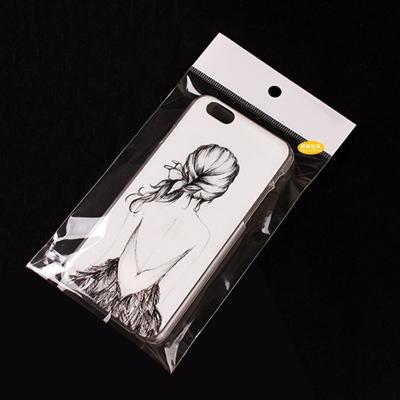 China POLYSMARTS Security Customize Printed Disposable Clear Self Adhesive Seal Plastic Packaging Bag With Header Card for sale