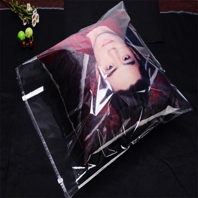 China New transparent recyclable material without smell OPP packaging 50*54 self-adhesive plastic bag for pillow for sale