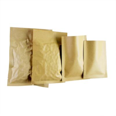 China 2018 POLYSMARTS Recyclable Manufacturer 3 Seal Pyramid Tea Kraft Paper Zipper Bag for sale