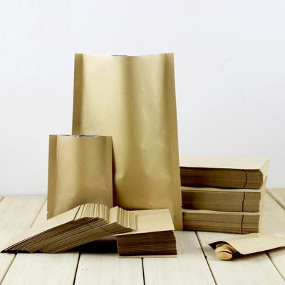 China Newest Polysmarts Alibaba China Recyclable Custom Printed Plastic Food Bag , 3 Sides Seal High Quality Kraft Paper Bag for sale