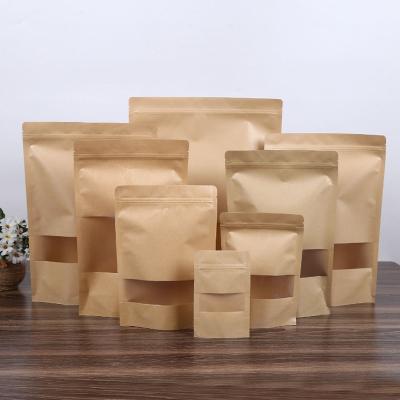 China POLYSMARTS Recyclable Customized Rack Up Reusable Kraft Paper Bag Food Storage Zip Lock Multipurpose Storage Reusable Sealing For Coffee* for sale