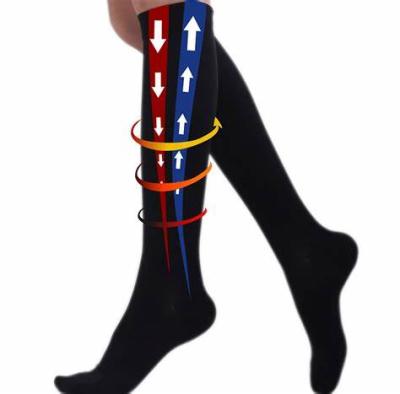 China 2021 Breathable Antibacterial Deodorant Knee High Compression Medical Socks for sale