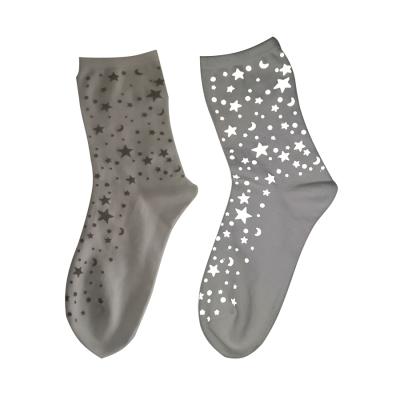 China Custom Breathable Night Light Reflective Socks for sale