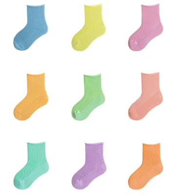 China 2021 hot sale custom logo designer cotton colorful QUICK DRY socks for kids for sale