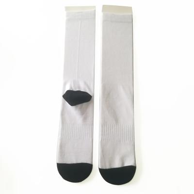 China Sporty Ready To Ship Cheap In Stock Sublimation Polyester Blank Socks for sale