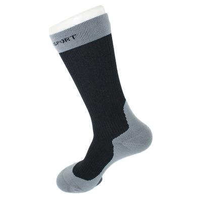 China Breathable Custom Sport Crew Mens Cycling Socks With Reinforced Heel And Toe for sale