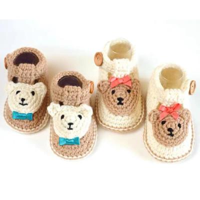 China Other Wholesale Baby Toddler Breathable Hand Knitted Shoes for sale